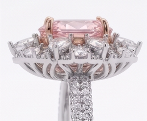 Fancy Pink Oval La Grown Diamond <b>Ring</b> Halo Diamond <b>Ring</b> for Women Wedding Engagement Bridal Fine Jewelry <b>cocktail</b> <b>ring</b> - Product Image 6