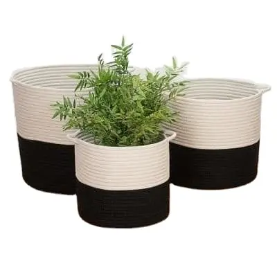 Sofisticati vasi lavorati a mano in juta e cotone per opzioni di giardinaggio Indoor dal fornitore indiano