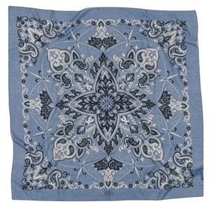 <b>Bandana</b> Scarf Custom Size Low MOQ Luxury Square Digital Printed Soft Beautiful Cotton Four Seasons Women Scarf Hair Head Scarf - Product Image 1