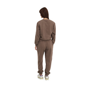 Conjunto Deportivo de Felpa de Algodón para Mujer, Corte Regular, Cuello Redondo, Cintura Elástica, Transpirable, Secado Rápido, Ecológico, Informal - Product Image 2
