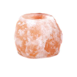 Portavelas Piramidal de Sal del Himalaya Tallado a Mano, Portavelas Redondo de Cristal Natural, Producto Artesanal Natural - Product Image 5