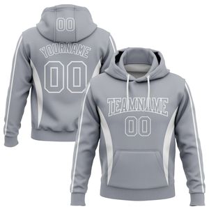 Sudadera con Capucha Morada Personalizada para Hombre con Nombre, Número y Diseño de Bolsillo, Sublimación en Poliéster, Ropa Deportiva Casual de Otoño - Product Image 2
