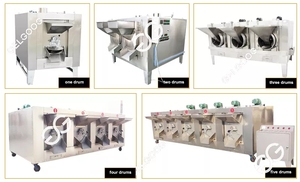 Petite Machine à rôtir en acier inoxydable Type gaz, lot de grains de Cacao/graines de céréales torréfacteur à tambour de Cacao - Product Image 4