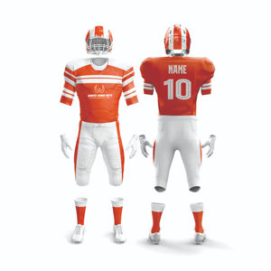 Uniforme de football américain pour hommes de qualité supérieure, maillot et pantalon personnalisés, vêtements de sport durables et extensibles, fournisseur en gros d'usine OEM - Product Image 2