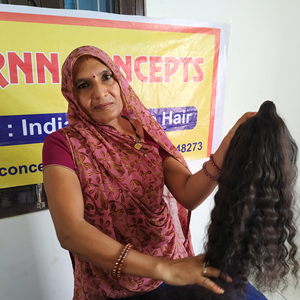 100% Raw Unprocessed Natural Virgin Indian Temple Human Hair <b>Extensions</b> <b>Cheap</b> Black Color Silky Curly Bundle - Product Image 3