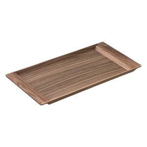 Bandeja rectangular de madera de mango resistente, construcción robusta, acabado liso, ideal para servir comida y bebidas a los invitados. - Product Image 4