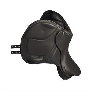 Silla de montar Western para vaqueros profesionales con acolchado extra, ajuste seguro, cincha ajustable y detalles en cuero para caballos de gran tamaño. - Product Image 3