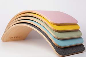 Customized Wooden Balance Board for Kids Curvy Stepping Stones Gym Toddler Toys for Exercise and Body Function Play Activity - Product Image 5