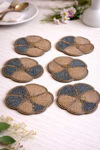 Cherry Design Floral Eco-Friendly Polyester/Cotton Coaster Set for Home & Hotel Use <b>Coffee</b> <b>Table</b> Decor Wholesale Price - Product Image 4