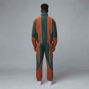 OEM Custom Manufacturer High Quality Streetwear Embroidery Color Block Windbreaker <b>Sweat</b> <b>Suit</b> <b>Men</b> Nylon Tracksuit 2027 - Product Image 3