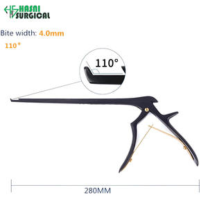Pinza Kerrison de Acero Inoxidable, Manual, Negra, 130 Grados, Ancho de Mordida 5.0 mm, Instrumento de Cirugía General y Ortopedia, CE ISO - Product Image 6