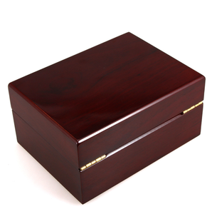 Luxury Custom Logo Protective Wooden Black Piano Glossy Lacquer MDF <b>Watch</b> Packaging Box with Pouch Ready to Ship <b>Watch</b> <b>Cases</b> - Product Image 3