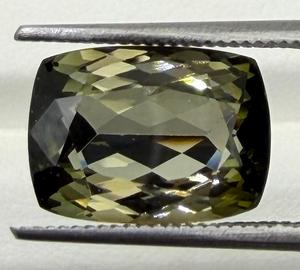 Turmalina Verde Oliva Natural, Gema Suelta, Corte Cojín Genuino, para Joyería, Anillo, Colgante, Regalo para Coleccionistas, 4.64 Quilates - Product Image 3