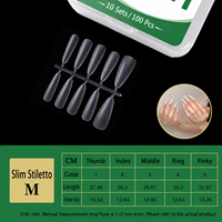 Faux ongles à presser couvrants 300 pièces, kit de manucure professionnel personnalisé, accessoires pour ongles carrés, pour doigts