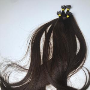 Cabello crudo Doble dibujado K Tip cabello Pre-consolidado Keratina Punta plana Extensiones de cabello Ruso Remy 100% Extensiones humanas europeas - Product Image 1