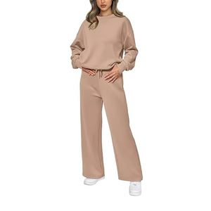 Women 100% Cotton Eco-Friendly Customizable Tracksuit Set Breathable Quick Dry Solid <b>Pattern</b> Plus Size Reversible Printed Adults - Product Image 1