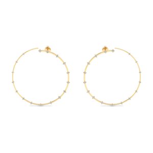 Pendientes de Aro de Plata de Ley 925 con Moissanita de 0.5Ct de REYES Manufacturer para Mujer, Joyería de Lujo para Regalo de Aniversario de Bodas - Product Image 6