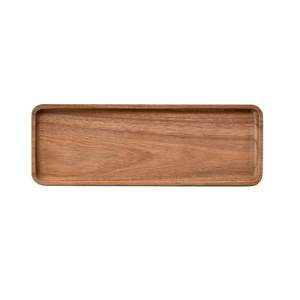 Plateau de service rectangulaire moderne en bois avec poignées pour hôtels et restaurants, écologique, compatible lave-vaisselle, personnalisable - Product Image 5