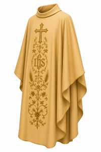 Casulla Bordada Personalizada - Ropa Tradicional de la Iglesia Católica, Tela Transpirable, Túnica de Coro Unisex para Adultos - Product Image 4