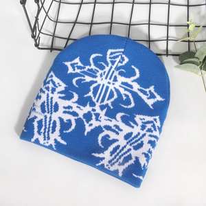 Gorros de Punto Clásicos con Diseño Jacquard, Estilo Urbano, para Hombre y Mujer, Tejidos con Estampado, Cálidos para Invierno, Gorras de Moda Urbana - Product Image 3