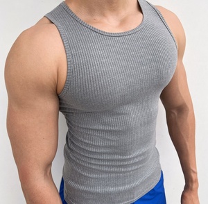 Wholesale Custom logo Print Fitness Gym Sporty Sportswear Man Muscle <b>Sleeveless</b> <b>T</b> <b>Shirt</b> Tops 100% Cotton O-neck tank Top <b>for</b> <b>Men</b> - Product Image 6