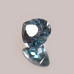 Tourmaline indicolite naturelle du Mozambique, forme cœur, bleu-vert, pierre précieuse pour la création de bijoux - Product Image 5