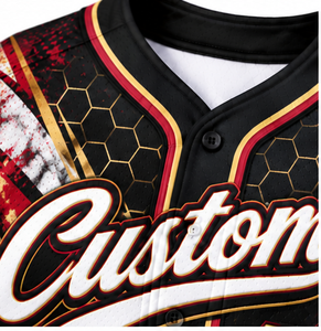 Camiseta de Béisbol Suave Sublimada con Botones, Uniforme Deportivo Ligero y Transpirable para Hombre y Mujer, Ropa de Equipo al por Mayor para Entrenamiento - Product Image 4