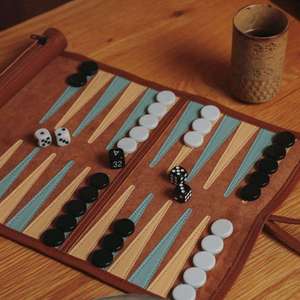 Roll PU Leather Eco-Friendly Durable Tournament Chess <b>Board</b> Chess Set Rollable Chess Mat Travel <b>Backgammon</b> <b>Board</b> Gaming Home - Product Image 5