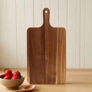Tabla de Cortar de Madera de Pino de Diseño Innovador, Rectangular, de Alta Calidad, Tabla para Servir Queso, Hecha a Mano, Duradera, Apta para Lavavajillas - Product Image 1