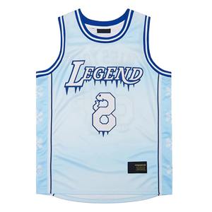 Camiseta de Baloncesto Reversible Personalizada para Hombre 2026, Impresión por Transferencia de Calor, Transpirable, Color Degradado, Nombre del Equipo, Uniforme de Malla - Product Image 4