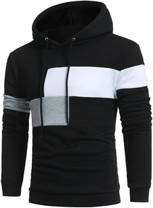 Ensemble de survêtement en molleton de coton pour homme, sweat à capuche et pantalon de jogging, fermeture éclair intégrale, tenue de sport décontractée personnalisée - Product Image 3