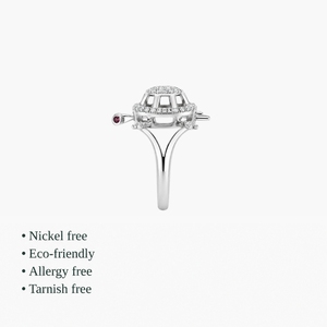 Luxury 18K Solid Gold Plated Sterling Silver CZ <b>Turtle</b> Cocktail <b>Ring</b> Pave Setting Animal Shape Unisex Fine Jewelry - Product Image 3