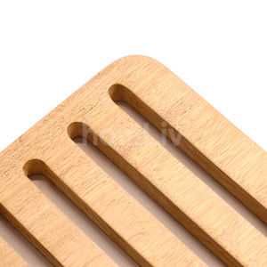 Tapis de service en teck écologique, durable, sans peinture ni vernis, halal, kit personnalisé - Product Image 2