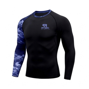 Custom Printed <b>Athletic</b> Sublimation Rash Guard Lightweight Elastic Material Comfortable Daily Sportswear - Product Image 1