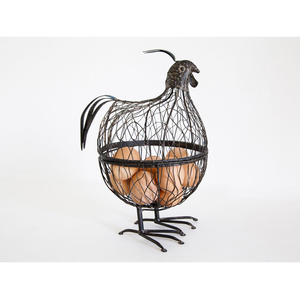 Vintage Metal Iron Wire <b>Egg</b> <b>Basket</b> - Product Image 1
