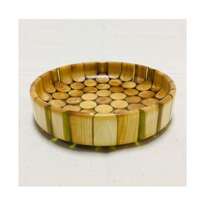 ชามเรซิ่นอีพ็อกซี่ทำมือ ปลอดสาร BPA พร้อมไม้กระถินเทศเคลือบผิวด้วยไม้ธรรมชาติและชั้นเรซิ่นเคลือบเงา สำหรับตกแต่งสไตล์ร่วมสมัย - Product Image 1