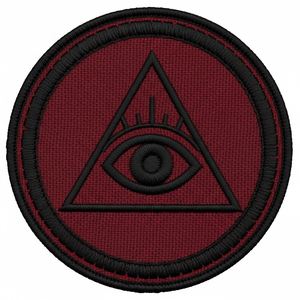 Parche Masónico de Escuadra y Compás, Azul Marino Suave, Bordado, Insignia de la Francmasonería, Emblema para Uniforme Ritual - Product Image 5