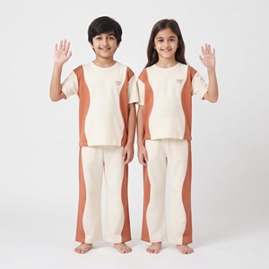 Conjunto Deportivo de Dos Colores para Niños y Niñas, Sudadera con Rayas, Ropa Deportiva Informal, Ropa Deportiva a la Moda, Conjunto de Ropa al por Mayor - Product Image 1