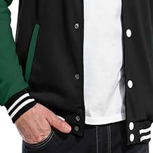 Veste universitaire 100% laine, veste de baseball varsity, veste bomber brodée pour étudiants. - Product Image 4