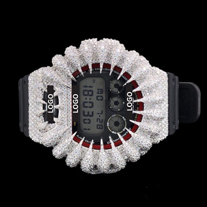 Reloj Throns Bezel de Alta Calidad, Estilo Joyería Hecha a Mano, al Mejor Precio al por Mayor, Reloj de Pulsera con Diamantes Moissanite VVS para Unisex - Product Image 1