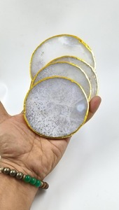 Modern Eco-Friendly Customized Resin Polished Round Multi-Function 2 in 1 <b>Table</b> <b>Coasters</b> with Customized Size - Product Image 3