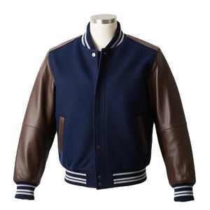 Chaqueta Varsity Impermeable con Capucha, 100% Lana, Gruesa, de Stonefield Manufacturing, Unisex, Ropa de Invierno - Product Image 1
