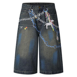 Women Casual Denim <b>Shorts</b> High Waist Paperbag Ruffled Frill Elastic Waistband with Fabric Belt Summer Cotton <b>Jean</b> <b>Shorts</b> - Product Image 4