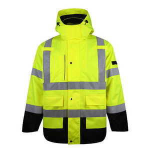 Custom Made Front Logo <b>Canvas</b> Hooded Safety <b>Jacket</b> <b>for</b> Outdoor Construction Work Protective Wholesale <b>Men</b> - Product Image 1