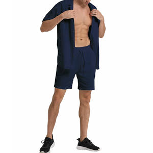 Ensemble deux pièces homme/femme, facile à porter, tissu doux, extensible et respirant, idéal pour l'été, short inclus. - Product Image 4