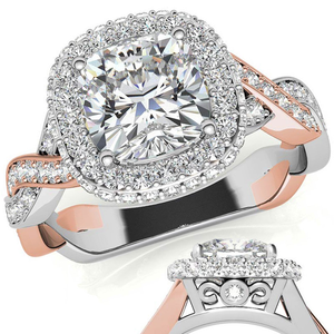 Anillo personalizable fino para mujer Infinity Band y Moissanite Diamond con piedra de girasol brillante para bodas y compromisos - Product Image 1