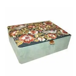 Luxurious Beaded 100% Cotton Fabric European Style Jewelry <b>Storage</b> <b>Boxes</b> - Product Image 2