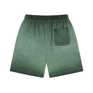 Shorts décontractés pour hommes, style streetwear, en coton 100% à séchage rapide et respirant, avec effet délavé et usé, design personnalisé, pour l'été - Product Image 2