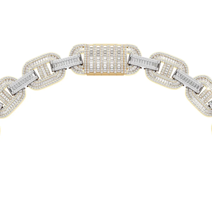 Diamond Cuban Link <b>Necklace</b> 27.56CT Lab Grown 14K Gold IGI Certified Wedding Hip Hop Chain Luxury <b>Statement</b> Wholesale OEM ODM - Product Image 3