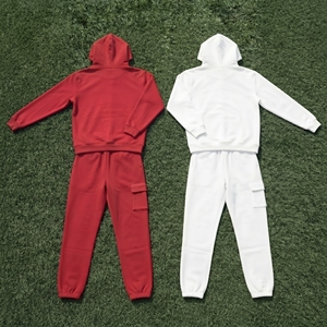 Personalized Manufacture Embroidered Tracksuit Men <b>Women</b> 100% Cotton <b>Fleece</b> Winter Tracksuit Street <b>Jogger</b> Two Piece Set Unisex - Product Image 3